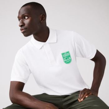 Lacoste Lacoste & The Everglades Foundation Co-Branded Polo - Polo Pánské Bílé | CZ-C1MPfu